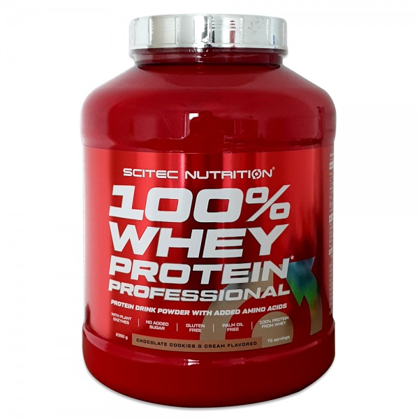 Scitec Nutrition 100% Whey Protein Professional 2350g + Gratis Biotech Shaker