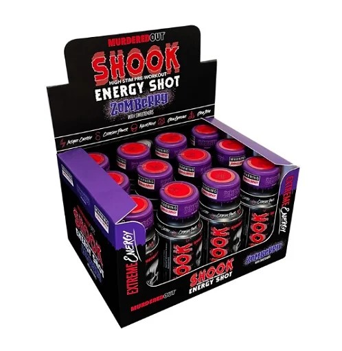 Murdered Out SHOOK High Stim Pre-Workout 12 Shots