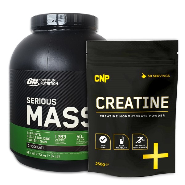 Optimum Nutrition Serious Mass 2720 g + CNP Kreatin 250g