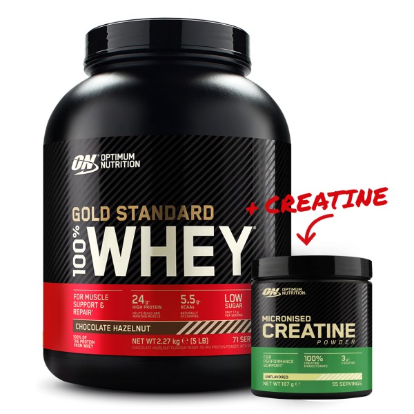 Optimum Nutrition 100% Whey Gold Standard 2270g Angebot + Optimum Creatine Monohydrate
