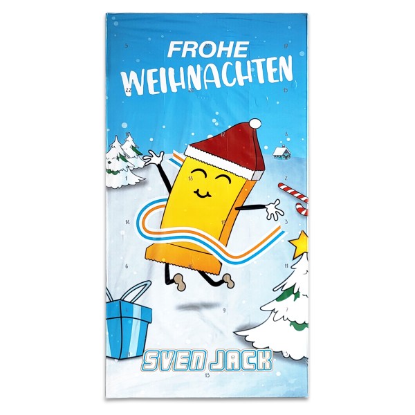 Sven Jack Adventskalender 2025 Fitnesskalender 49 Riegel x 65g