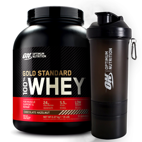 Optimum Nutrition 100% Whey Gold Standard 2270g Angebot + Optimum SmartShake