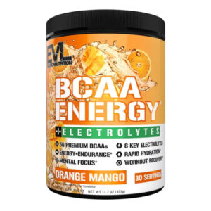 EVL Nutrition BCAA Energy + Elektrolyte 30 Portionen Orange-Mango