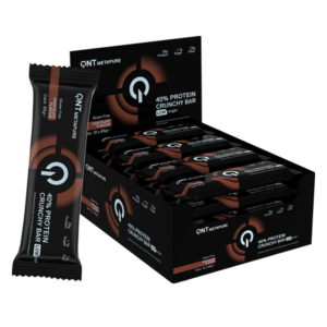 QNT 40% Protein Crunchy Bars 12 Riegel x 65 g Geschmack Schokolade