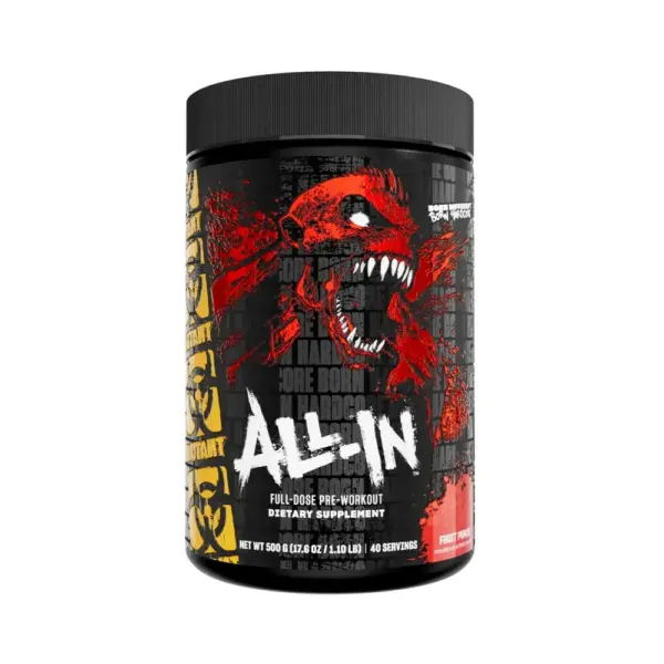 Mutant Madness all-in one Pre-Workout Training booster 500 g Dose Geschmack fruit punch