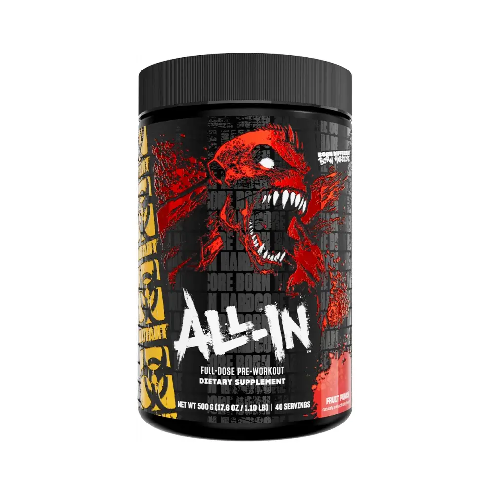 Mutant Madness all-in one Pre-Workout Training booster 500 g Dose Geschmack fruit punch