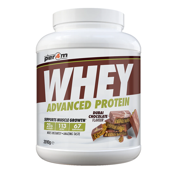 Per4m Advanced Whey Protein Molkeneiweiß 2010 g Dose Geschmack; Dubai Chocolate