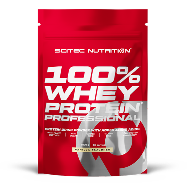 Scitec 100% Whey Protein Professional 1000 g Vanille